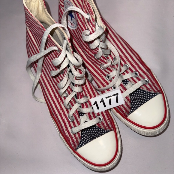 Converse High Top Chuck Taylor All American Stars and Stripes Men's 8 Women's 10 - Picture 12 of 12